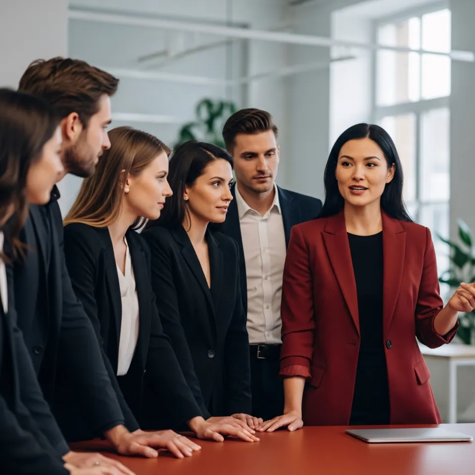 Consultores financeiros analisando situação com cliente