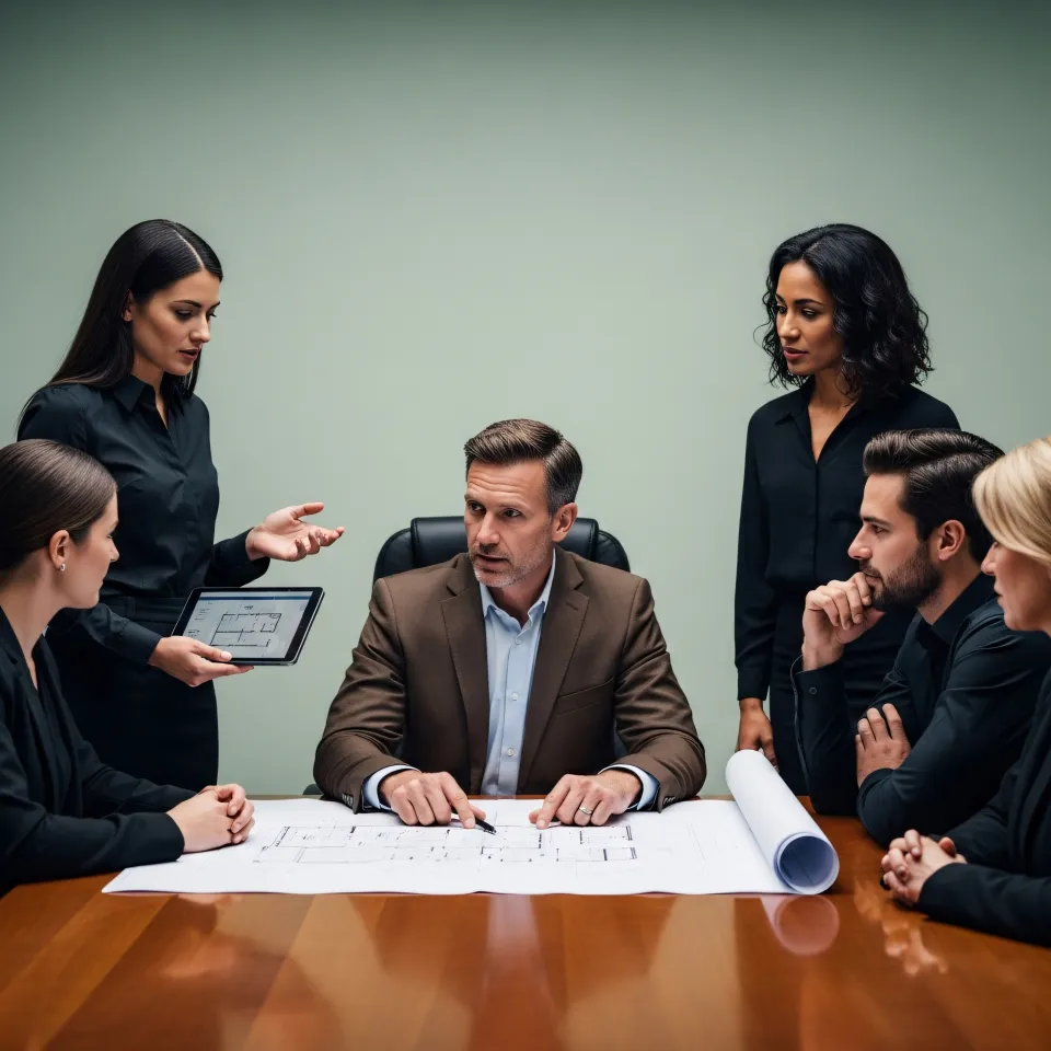 Equipe financeira reunida durante sessão de recomendações